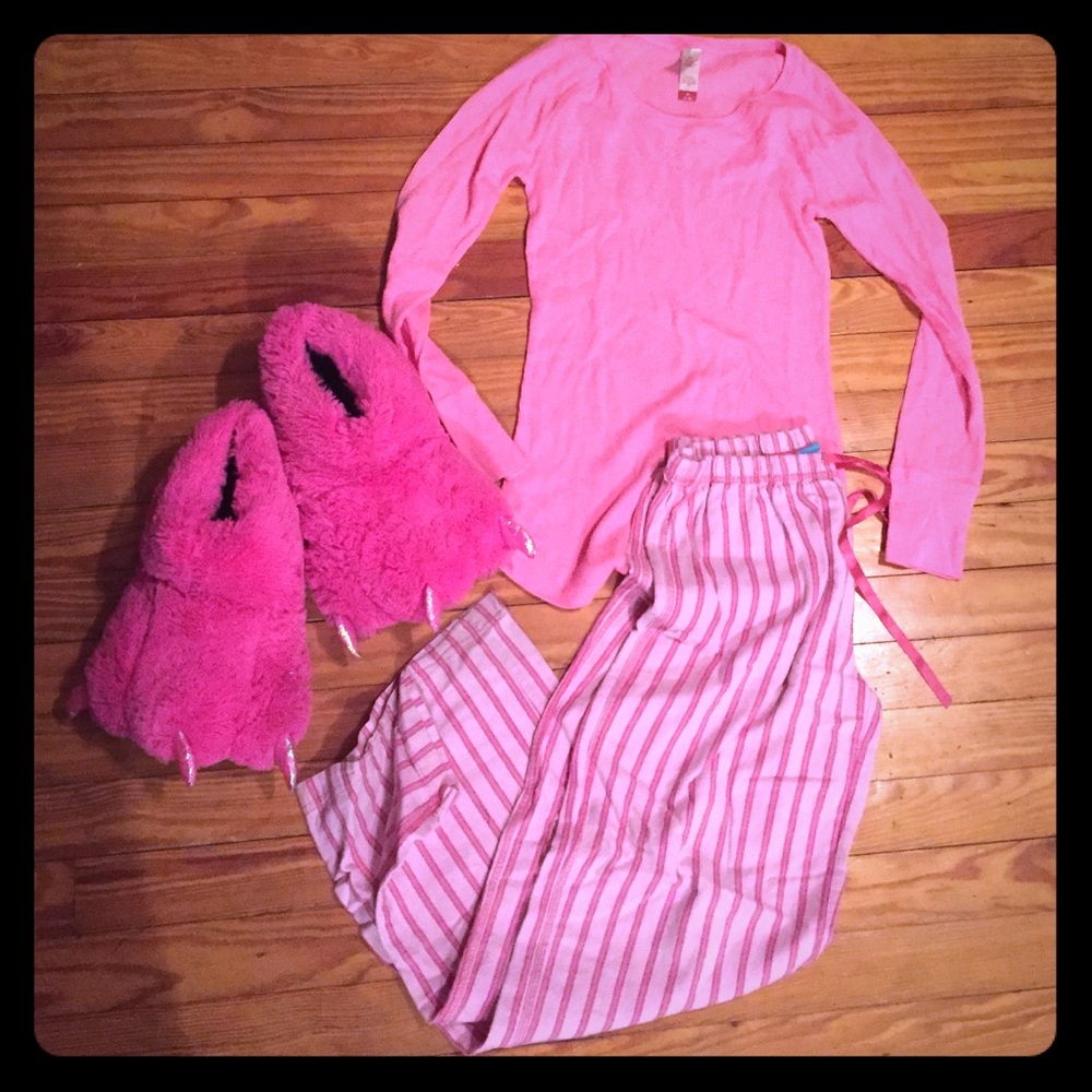 Pretty in pink pajama set