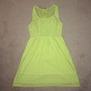 American eagle lime green dress size 4