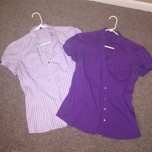 Express short sleeve button down shirt