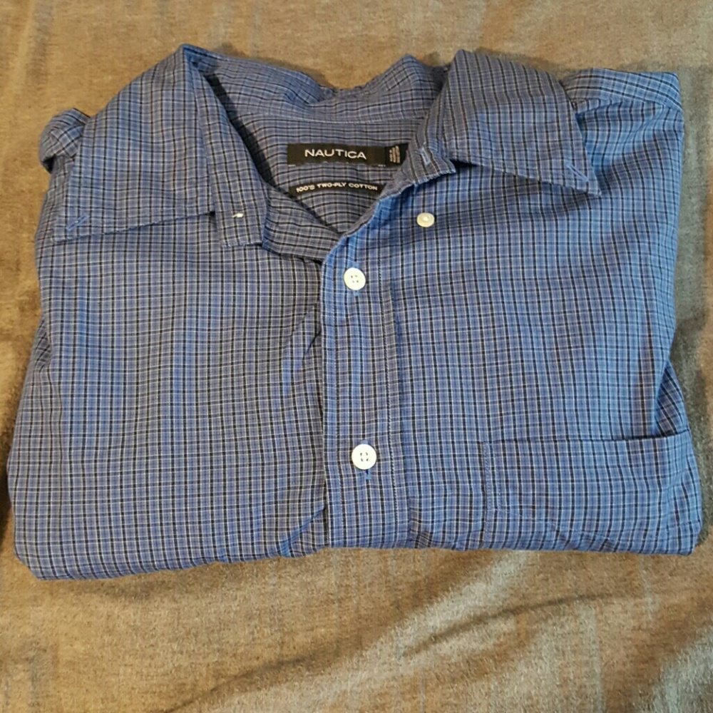Men's causal dress Nautica shirt XL