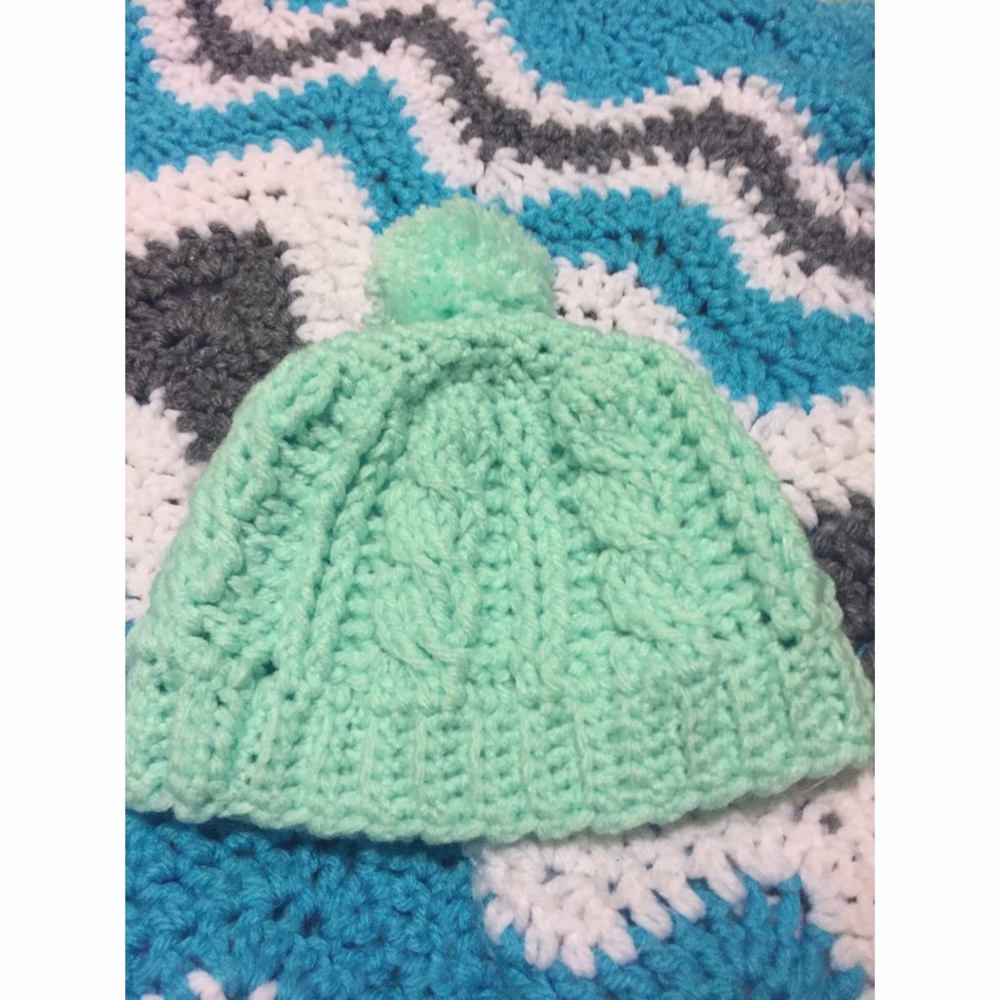 Newborn Crocheted Hat - Picture 2 of 2