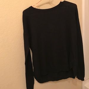 Long black sweater