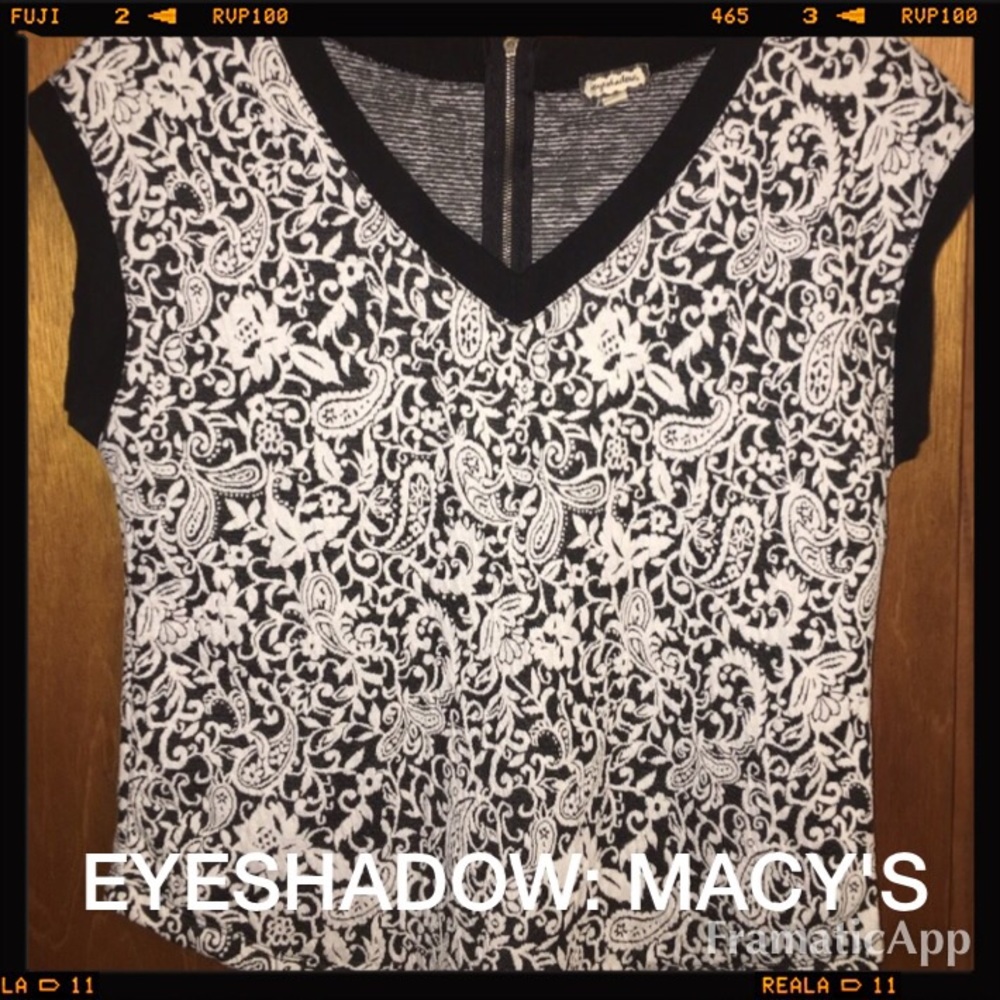 Beautiful white and black top
