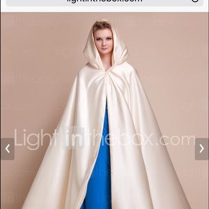 Satin Hooded Cape