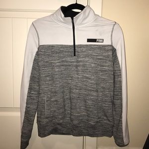 Colorblock Pink Half-zip