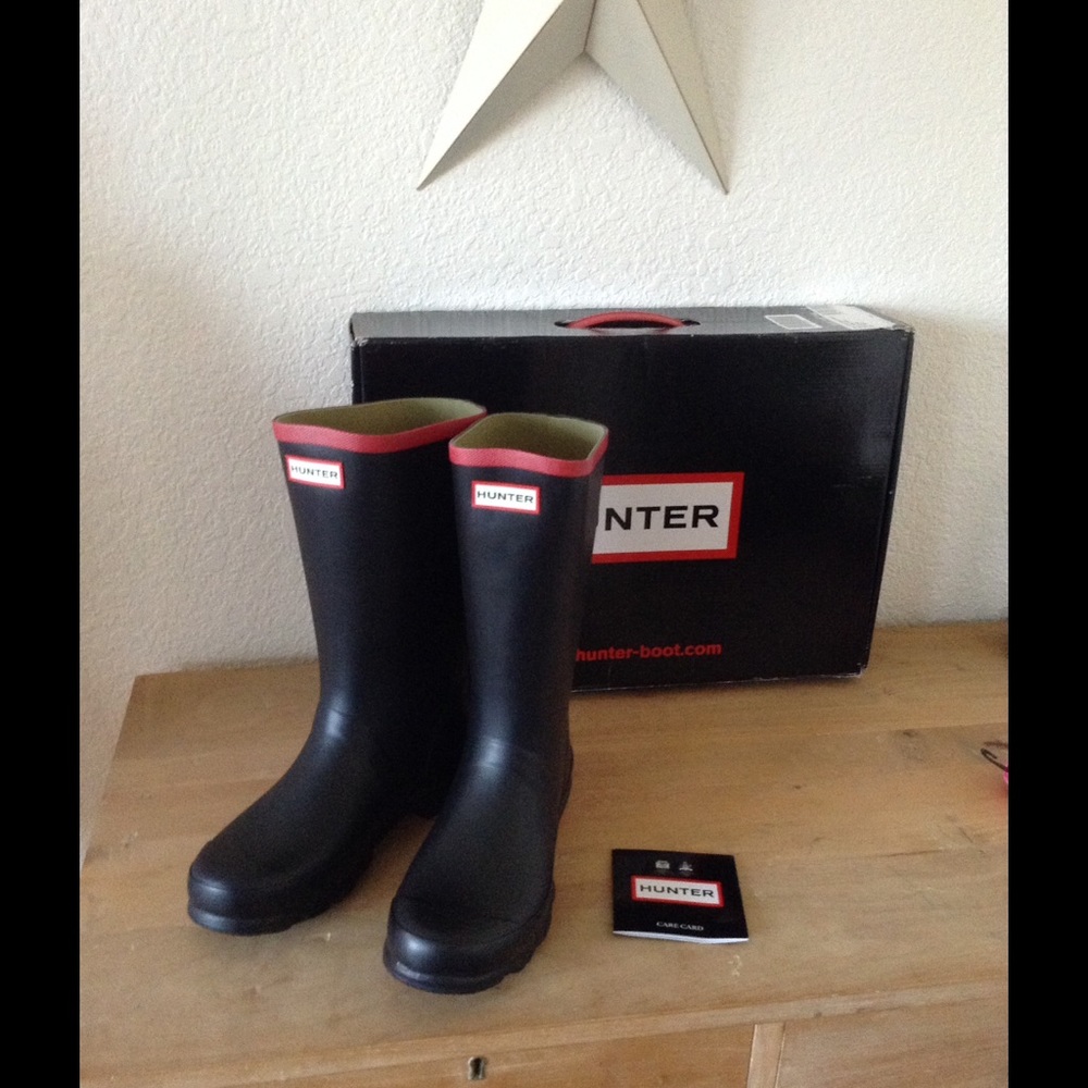 NWT Hunter Argyll Short Knee Boot (Size 8) - Picture 1 of 4