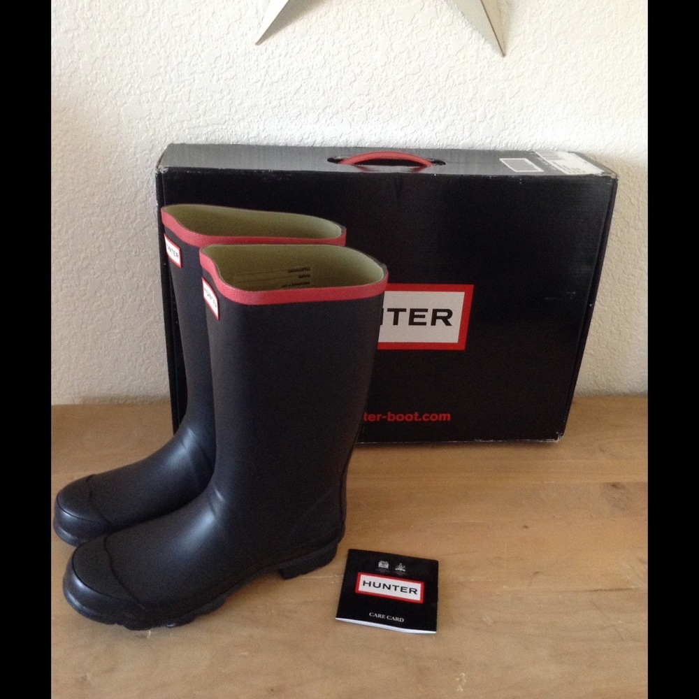 NWT Hunter Argyll Short Knee Boot (Size 8) - Picture 2 of 4
