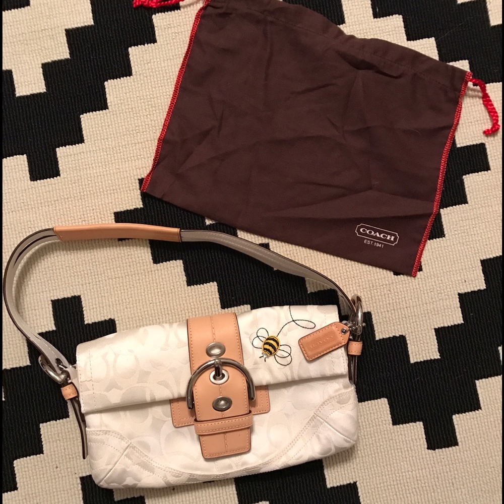 White Coach Purse - Bumble Bee