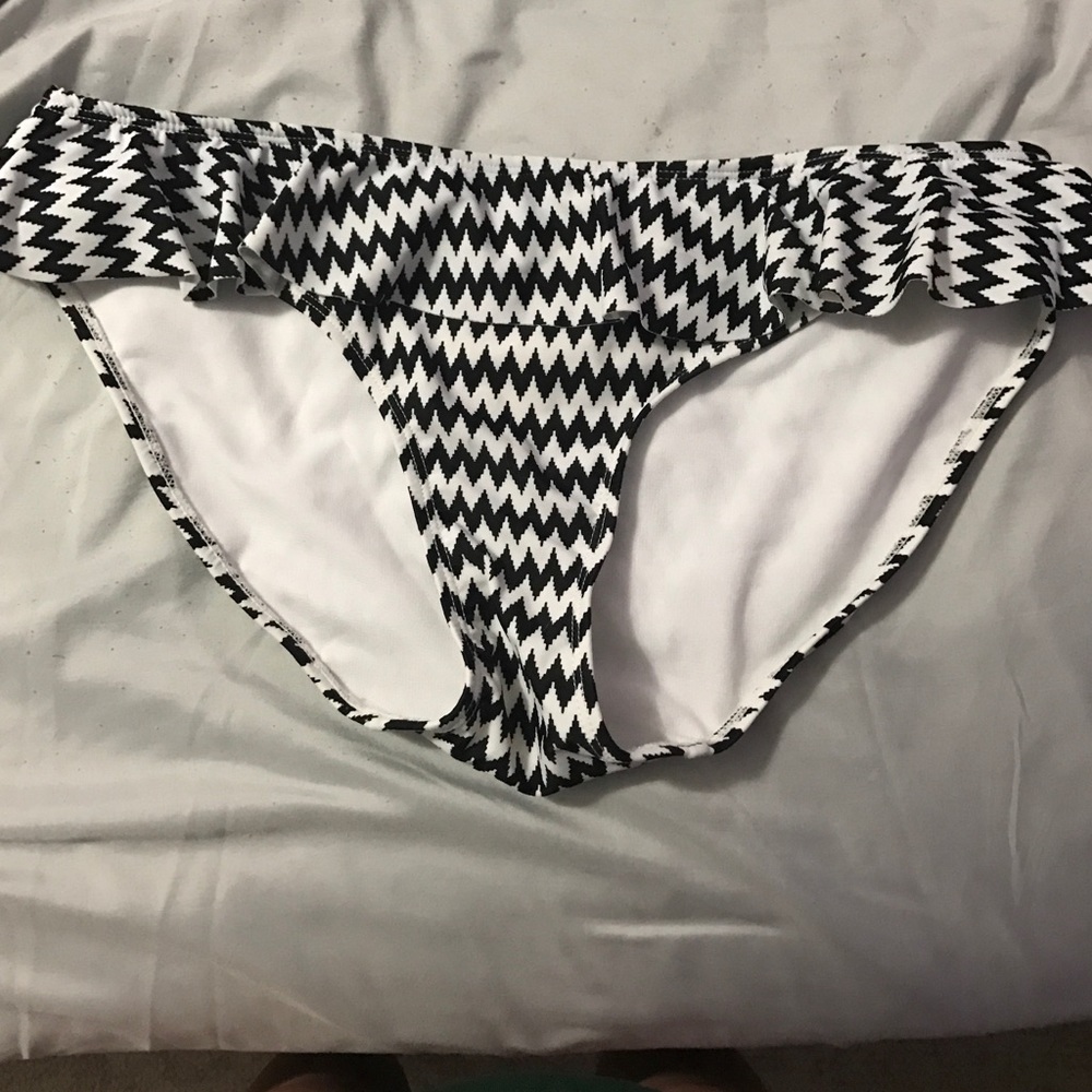 Chevron bathing suit bottoms