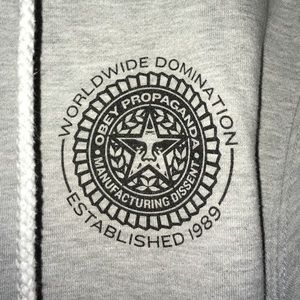 OBEY gray hoodie sweater