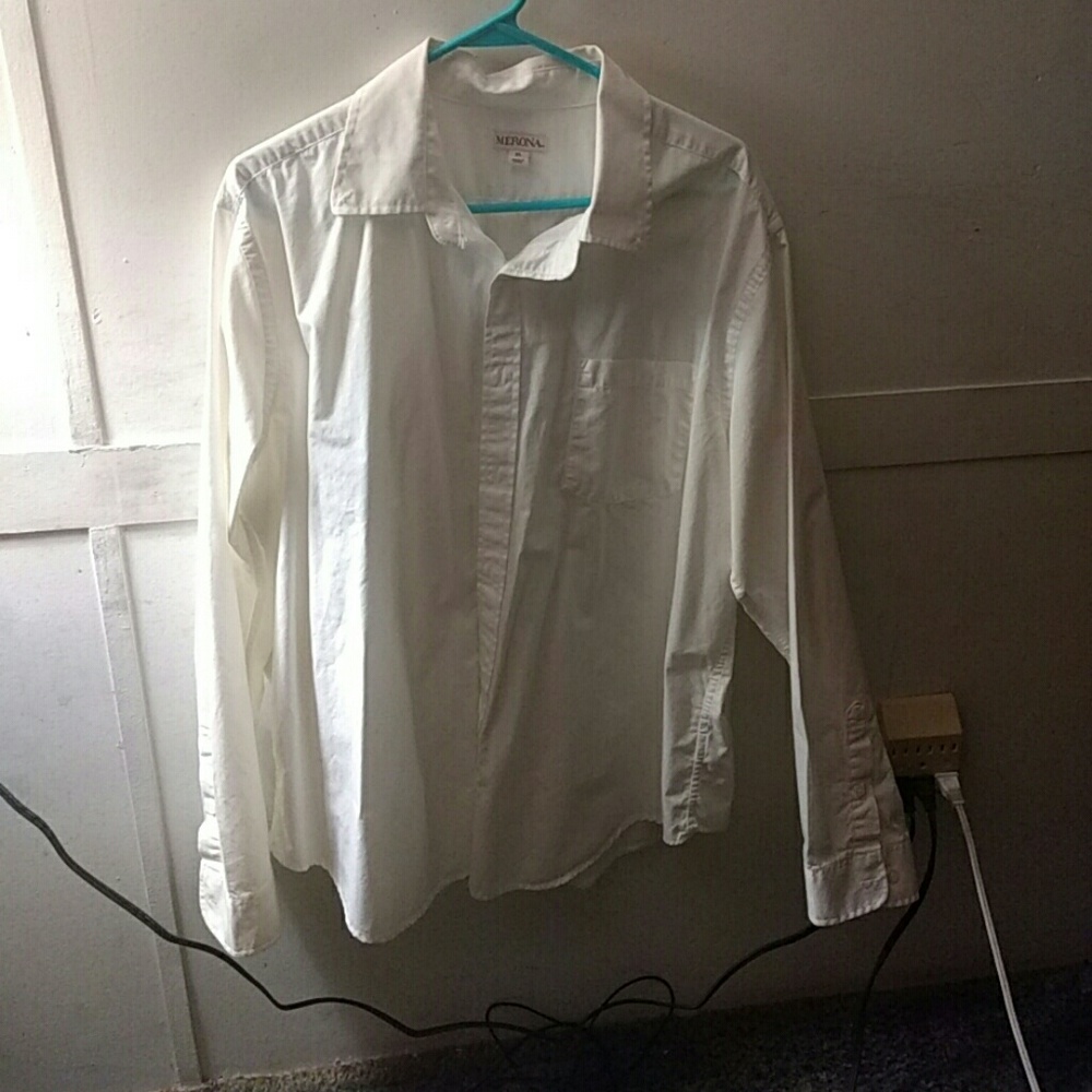 White button up dress shirt