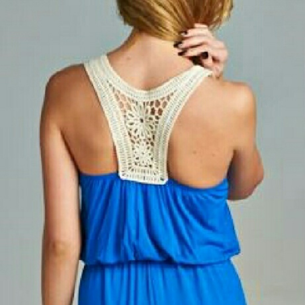 Blowout Sale Royal Blue Maxi Dress - Picture 4 of 5