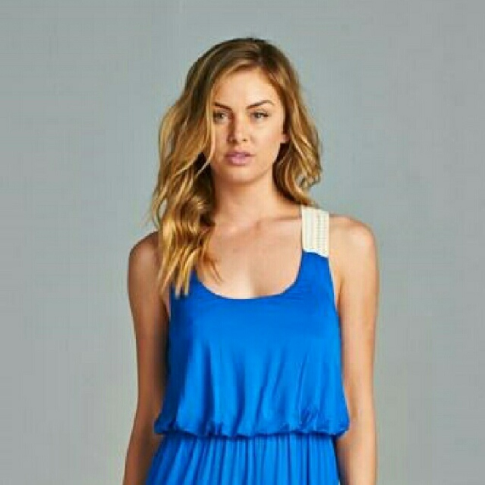 Blowout Sale Royal Blue Maxi Dress - Picture 5 of 5