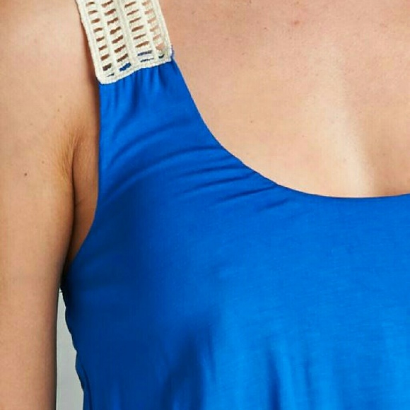 Blowout Sale Royal Blue Maxi Dress - Picture 3 of 5