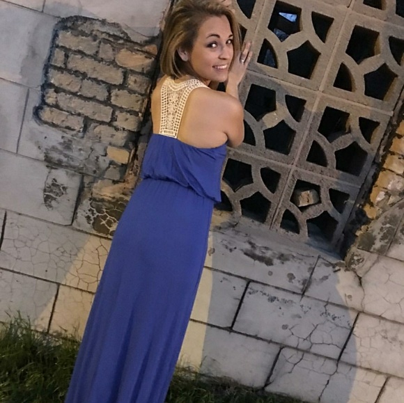 Blowout Sale Royal Blue Maxi Dress - Picture 2 of 5