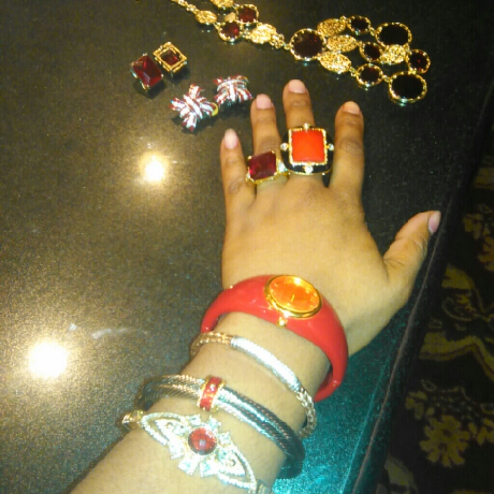 Ruby red jewlery