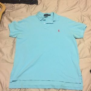 Men's Light Blue Ralph Lauren Polo