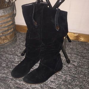 UGG black suede boots