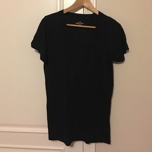 JCrew black vintage cotton vneck tee