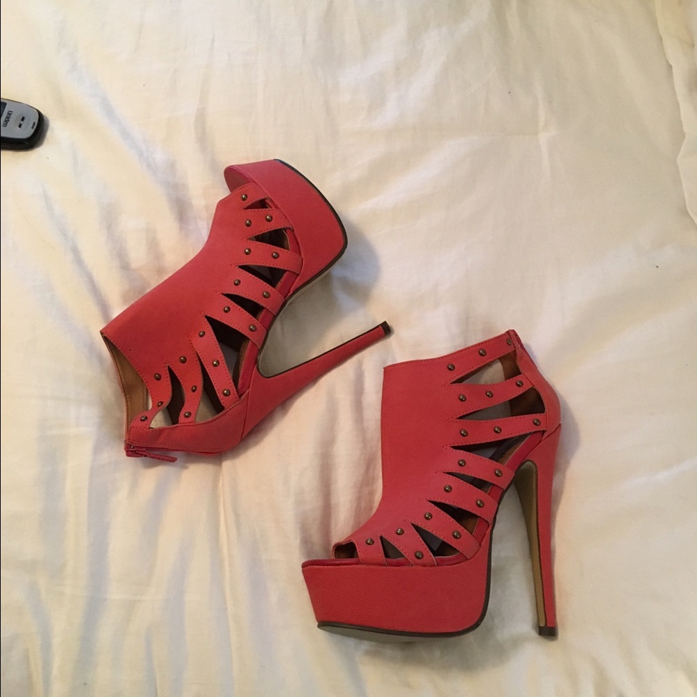 Coral Michael Antonio heels