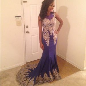 Royal blue ball gown dress!!