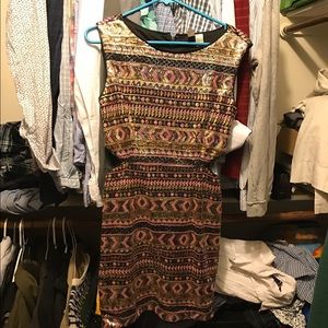 Old school dress with side cut outs