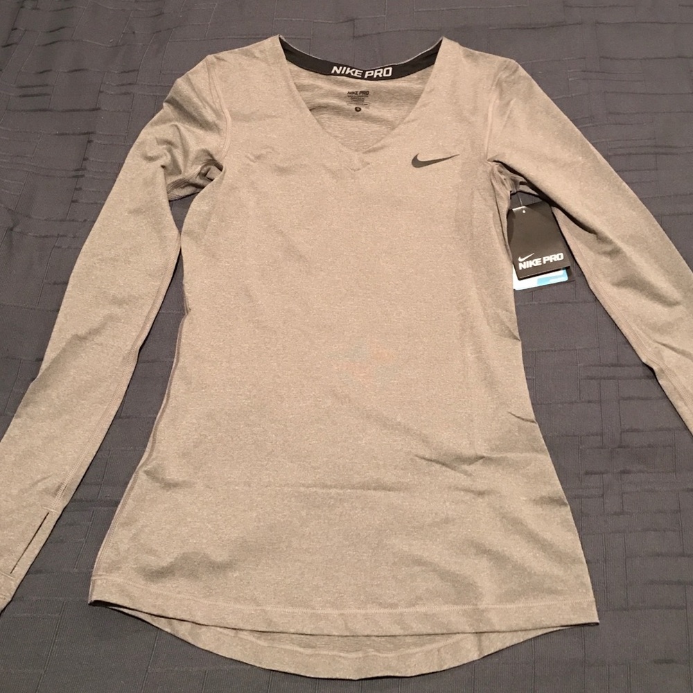 Nike Pro Dri-Fit V-Neck Longsleeve Shirt