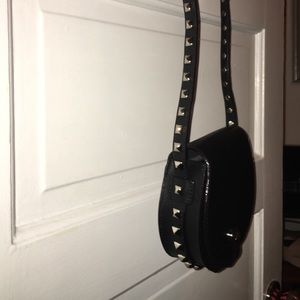 Rebecca Minkoff black studded round purse