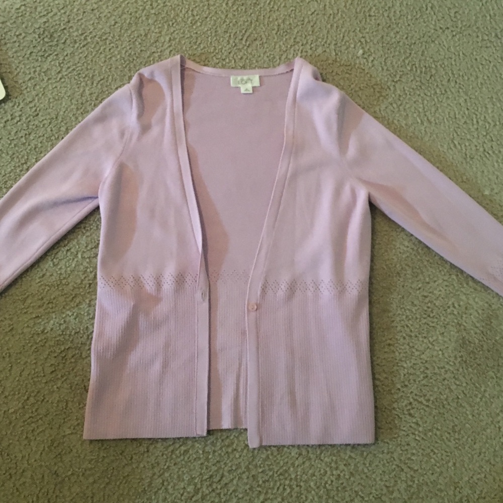 Lilac LOFT Cardigan