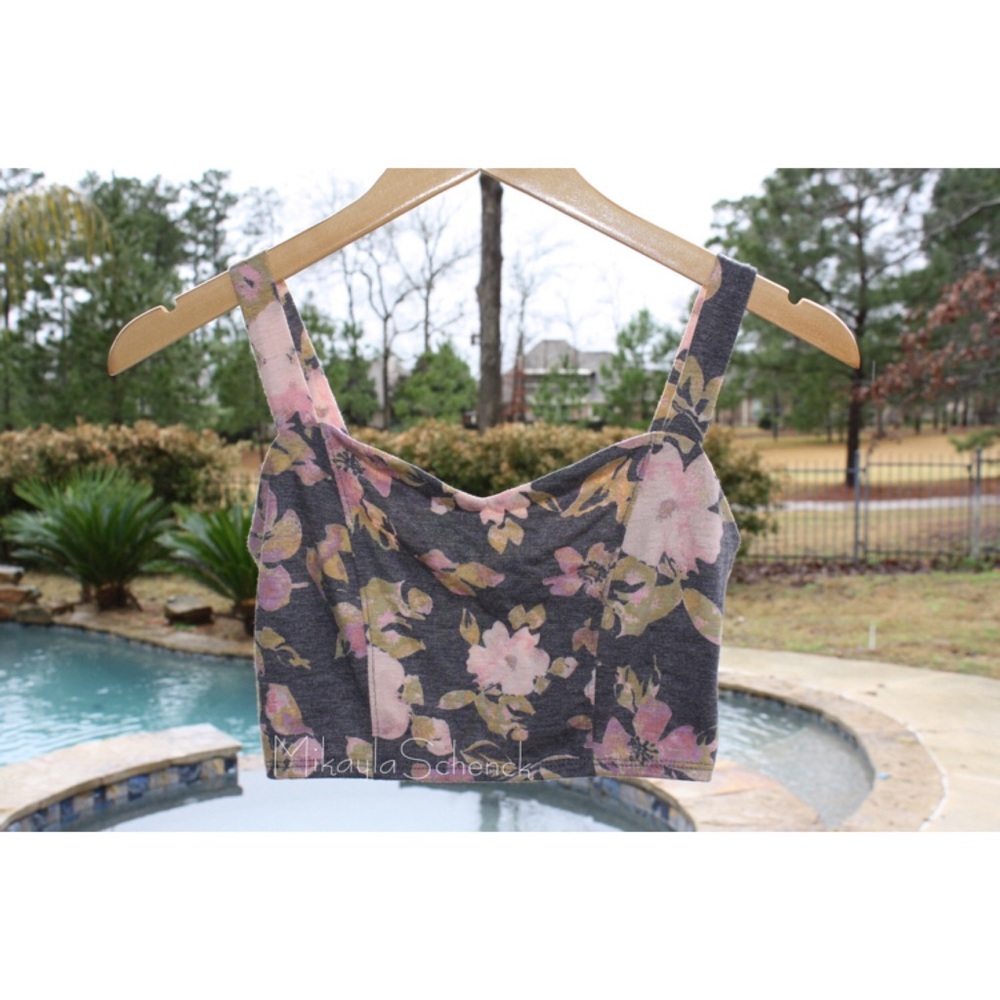 Kirra floral bralette/crop top 4 sale!