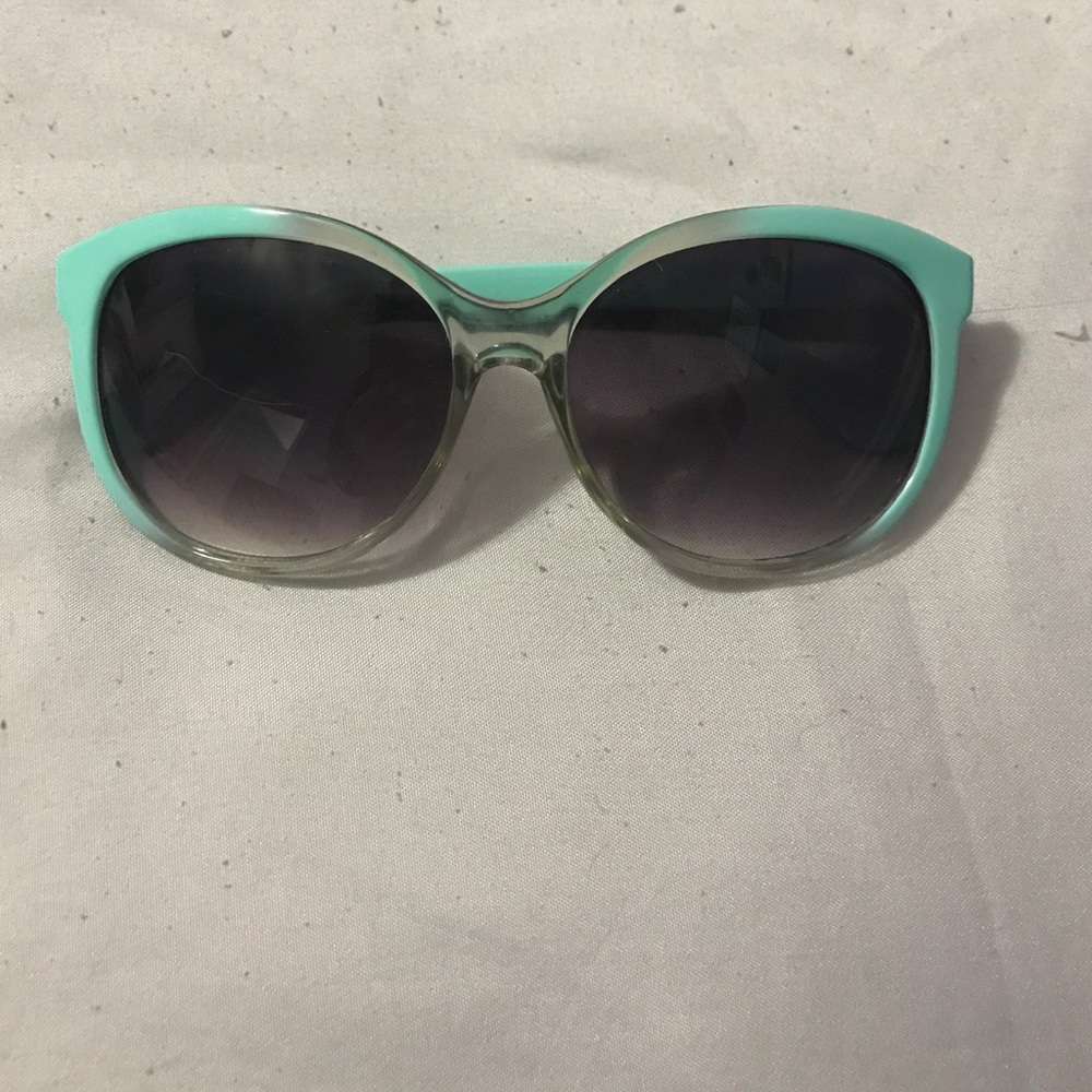 Teal blue sunglasses