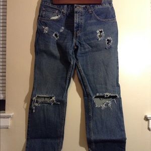 Arizona Jeans custom distressed jeans