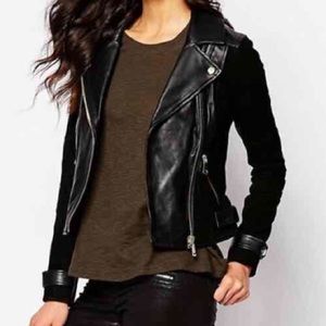 NWT River Island Suede Leather Jacket