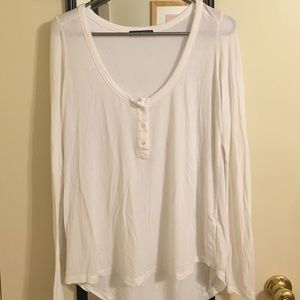 Brandy Melville White Henley
