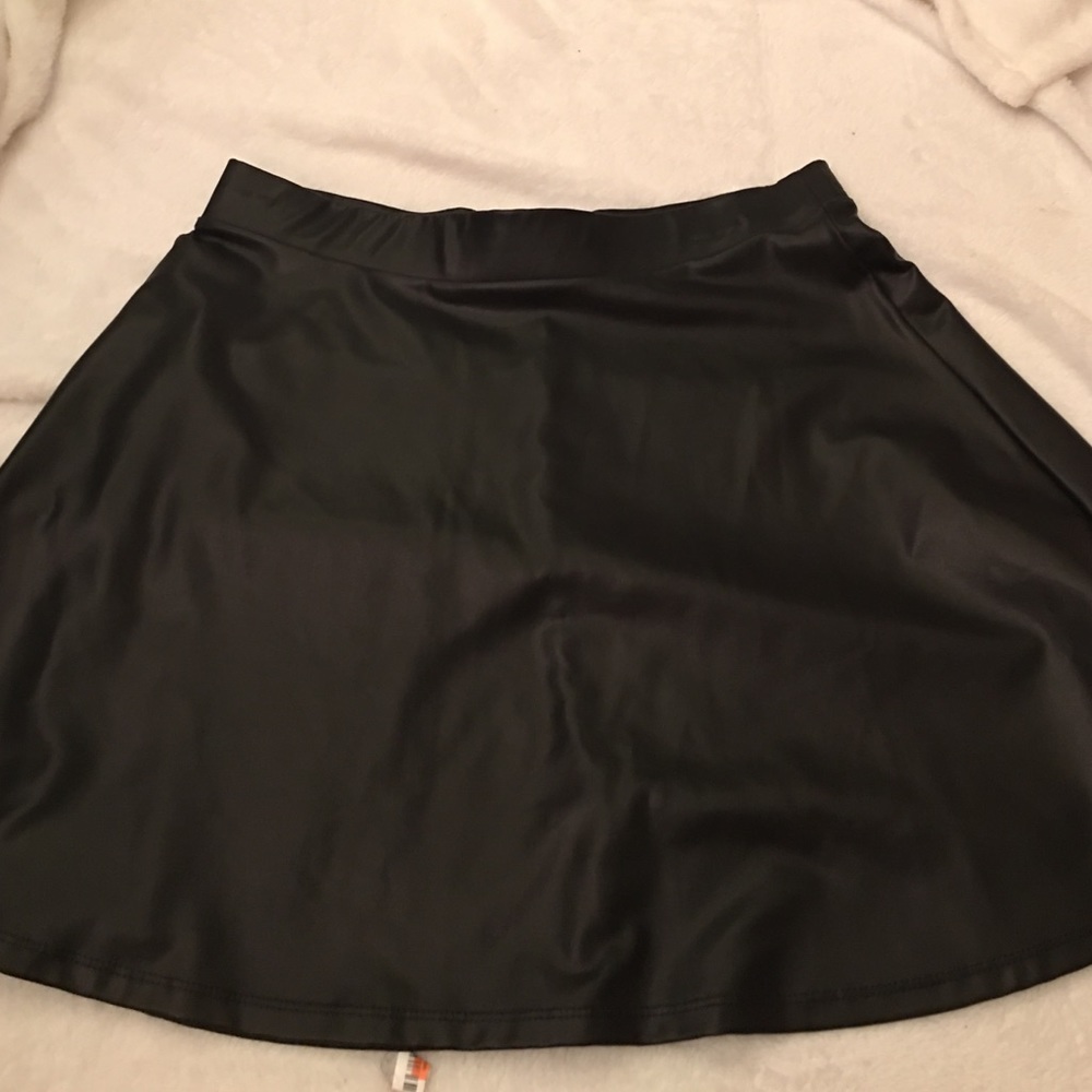 "Leather" skirt