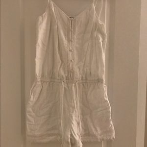 Club Monaco white cotton romper