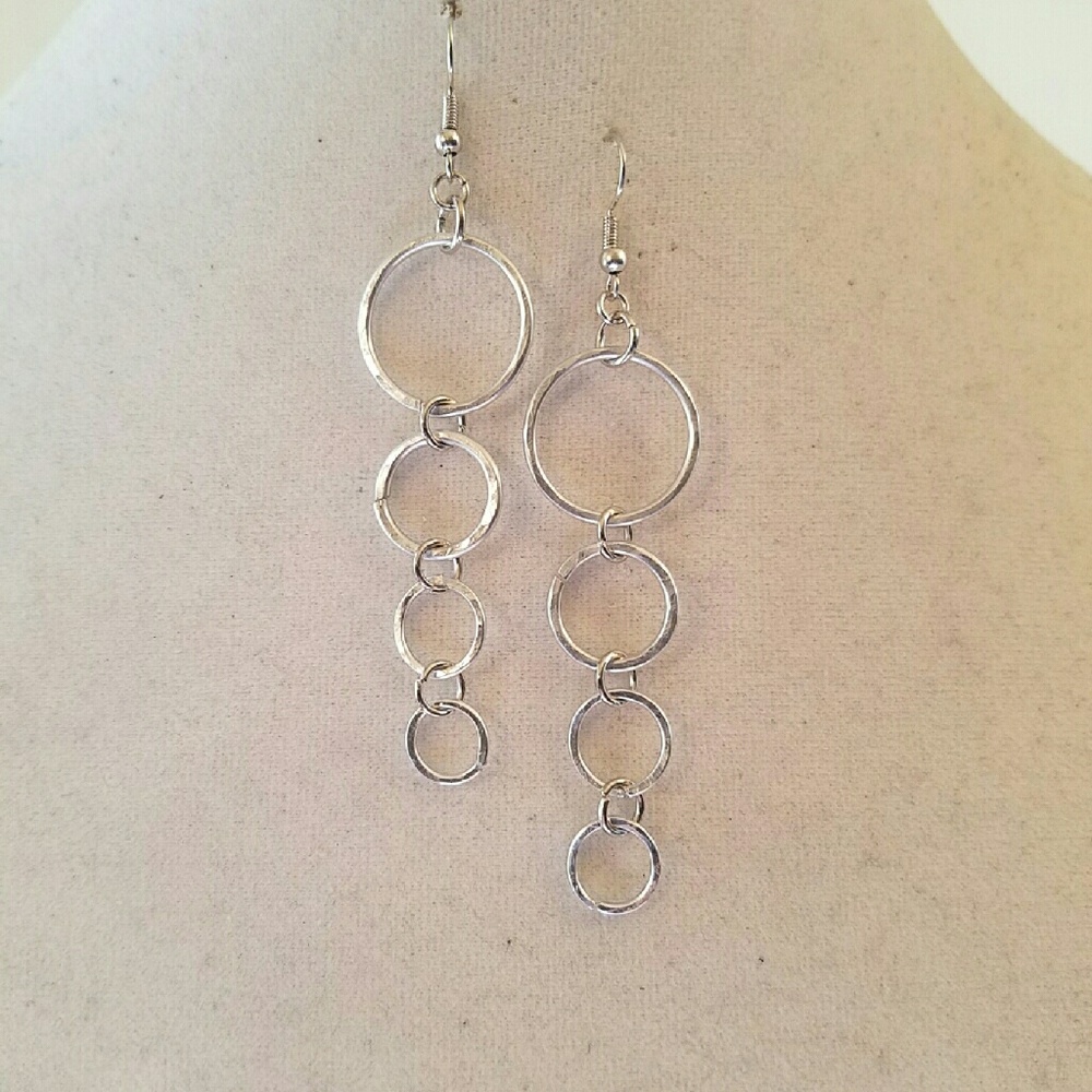 Silver earrings