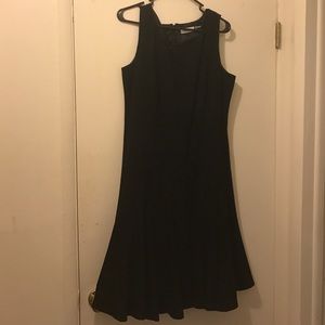 Black sleeveless Calvin Klein cocktail dress