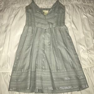 Blue and silver summer dress