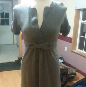 Grey merino wool dress