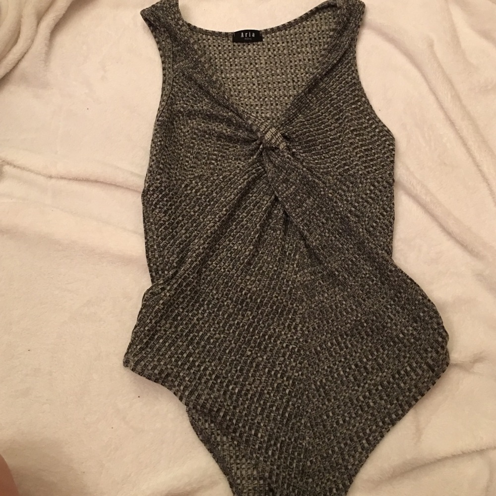 Grey bodysuit