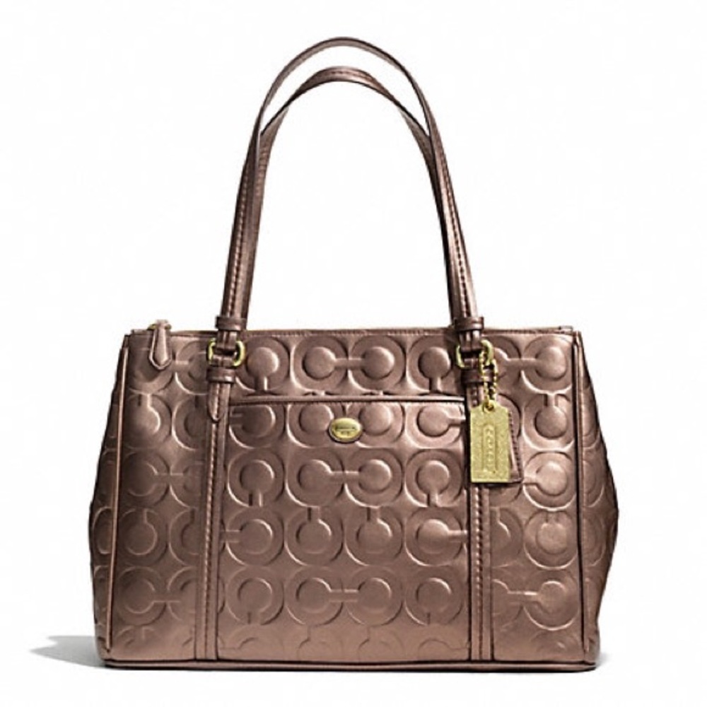 NWOT Coach Peyton Double Zip Satchel
