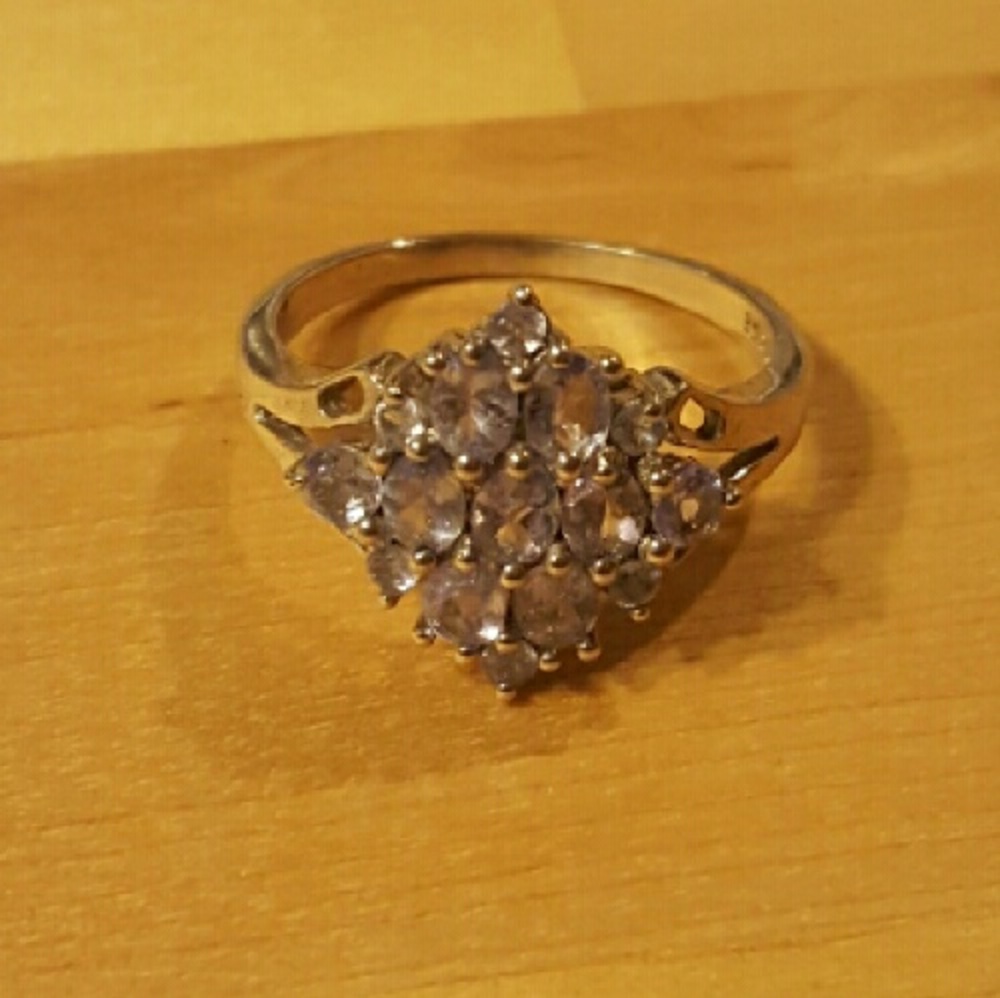 Tanzanite silver ring