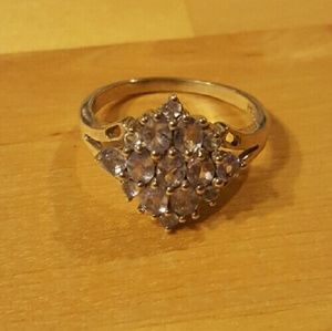 Tanzanite silver ring