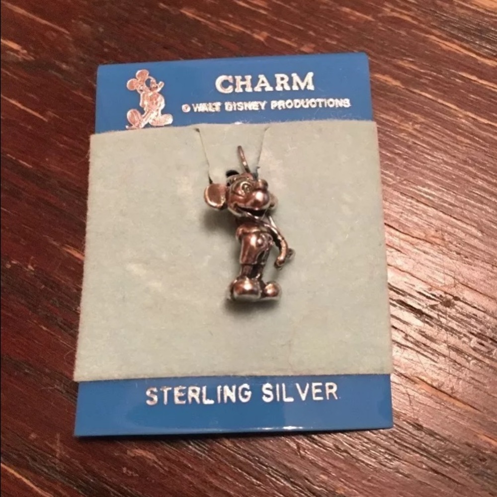 Rare Sterling Silver Mickey Mouse Charm
