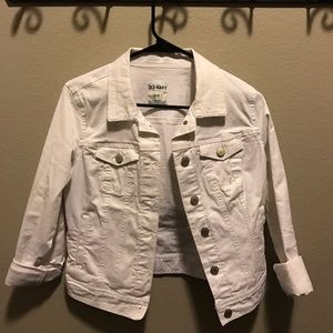 White jean jacket