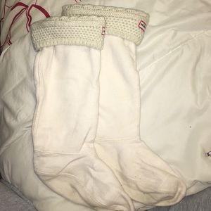 Tall Hunter Boot Cream Socks