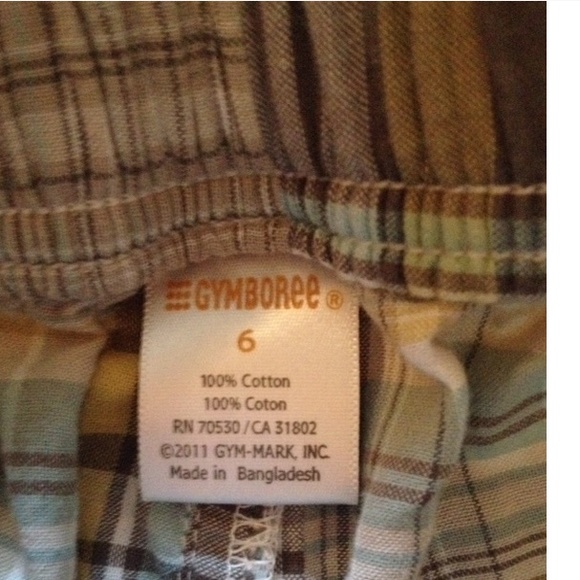 Gymboree Boys Plaid Shorts Size 6 - Picture 2 of 3