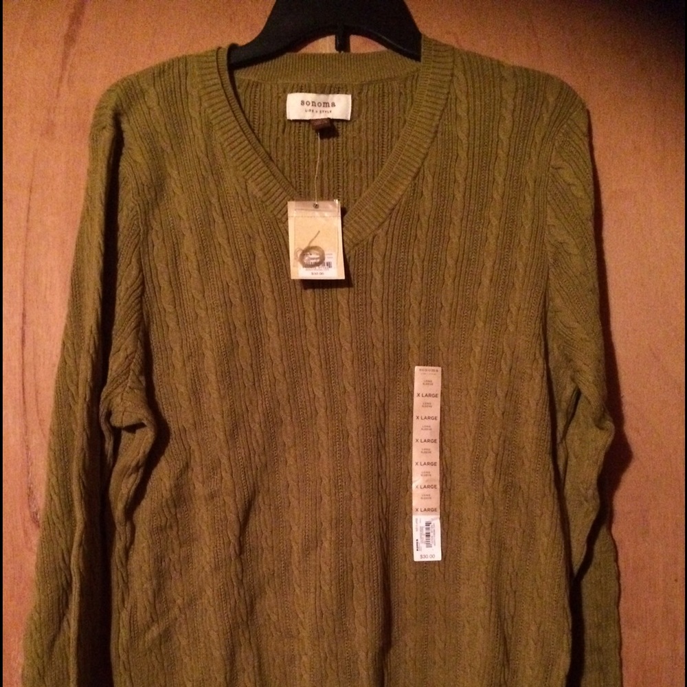 Sweater cable knit light weight