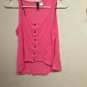 Button down crop top